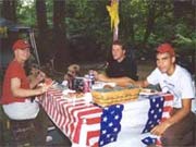 Happy 4th of July - eating by the Nottely River